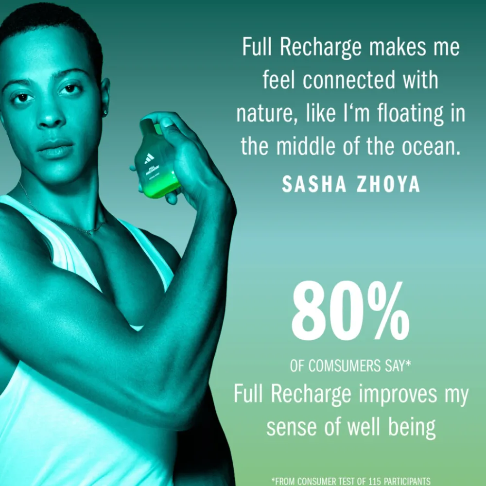 Vibes Full Recharge Eau de Parfum 30 ml^Adidas New