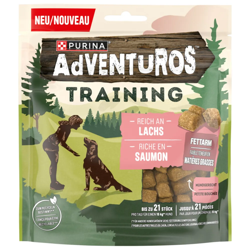 Snacks<Adventuros Training Treats Zalm 115 gr