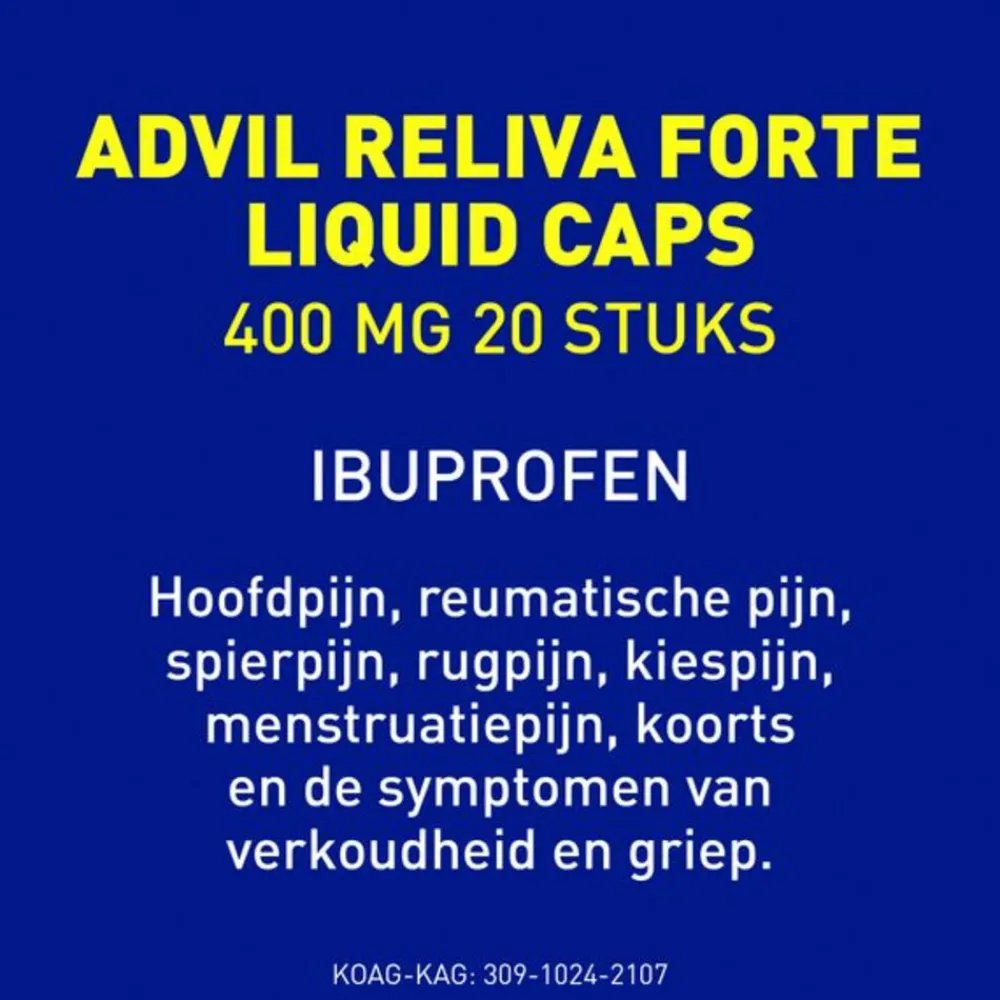 Reliva Forte Liquid-Caps 400 20 capsules^Advil Clearance
