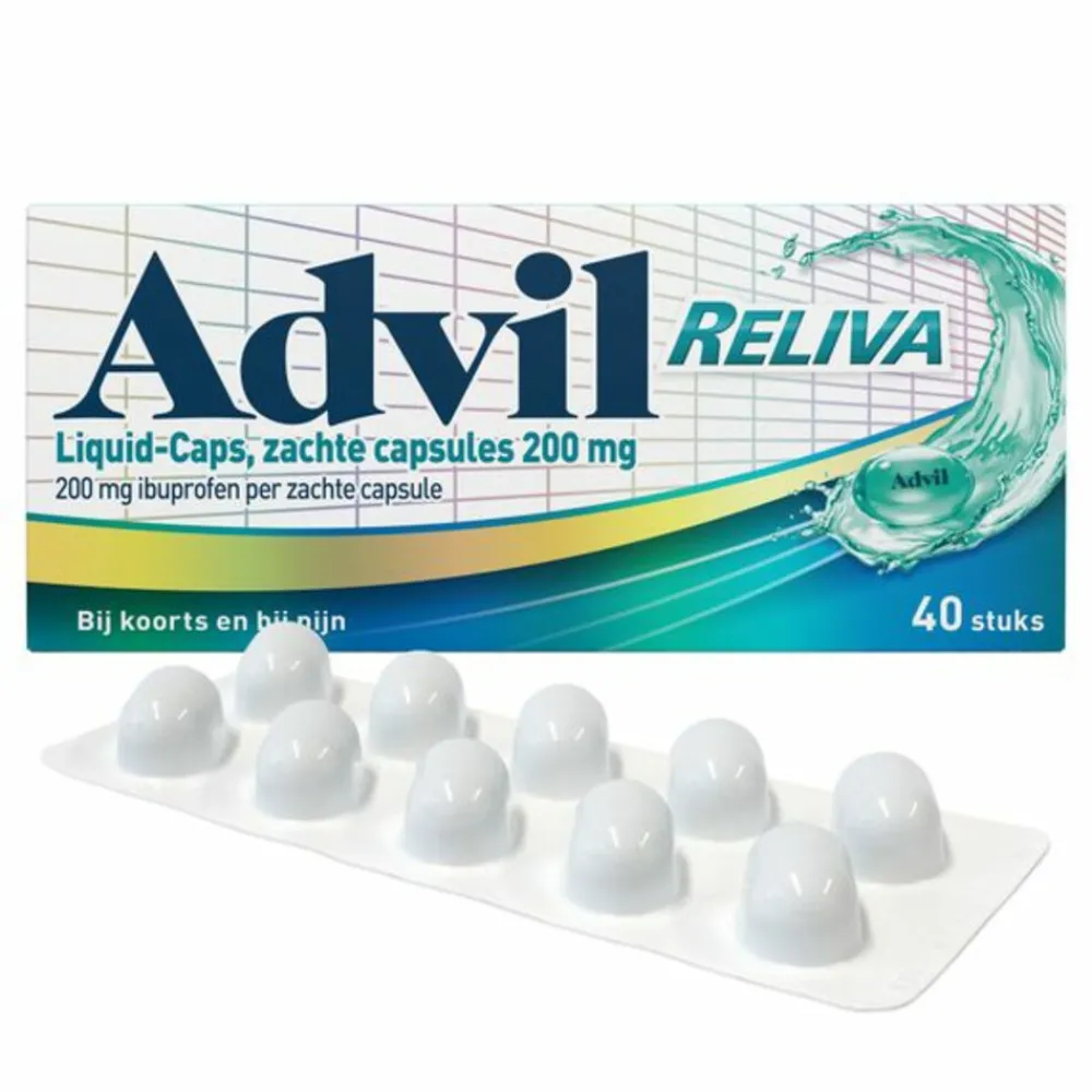 Pijnstillend<Advil Reliva Liquid-Caps 200 40 capsules