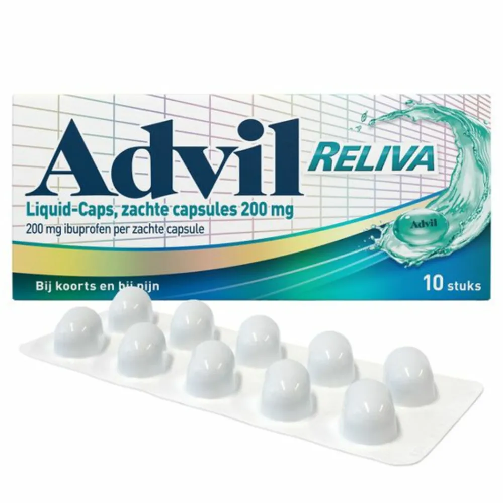 Pijnstillend<Advil Reliva Liquid-Caps 200 10 capsules