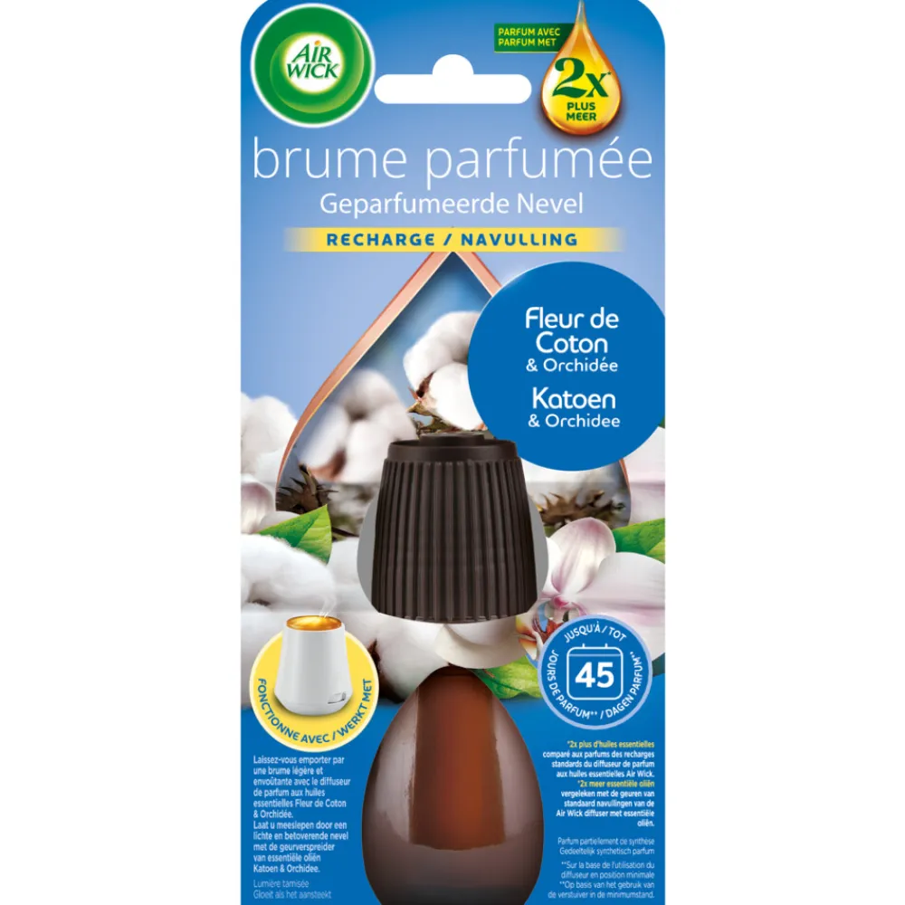 Sale Essential Mist Automatische Luchtverfrisser Navulling Katoen & Orchidee 20 ml Luchtverfrisser