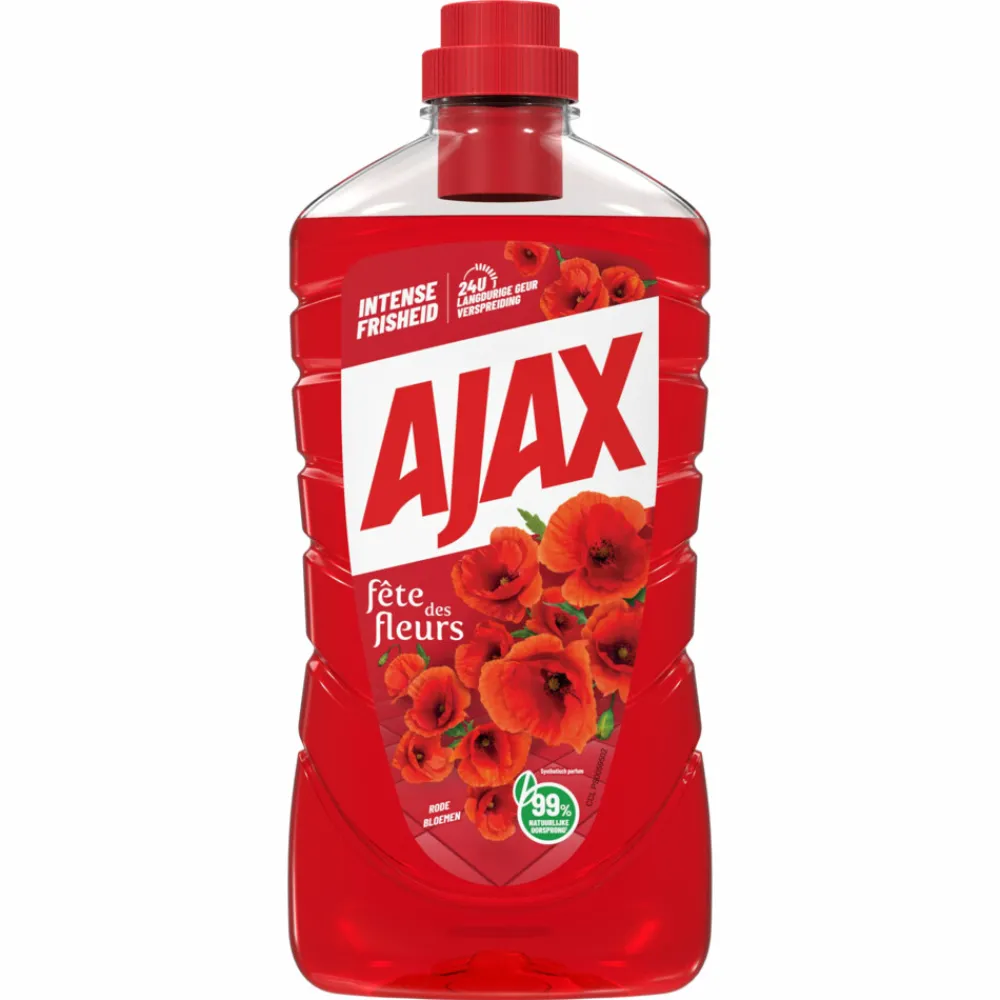 Allesreiniger<Ajax Allesreiniger Fete de Fleur Rode bloemen 1 liter