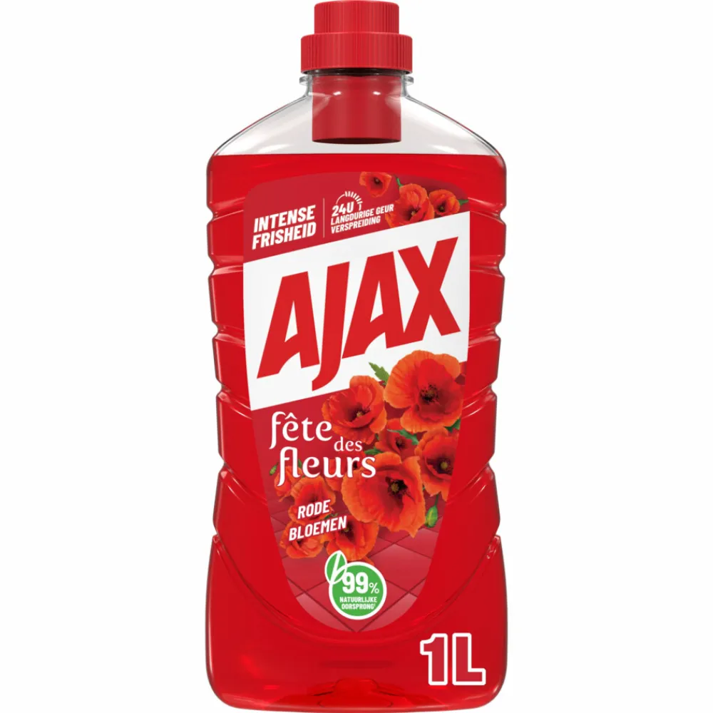 Allesreiniger<Ajax Allesreiniger Fete de Fleur Rode bloemen 1 liter