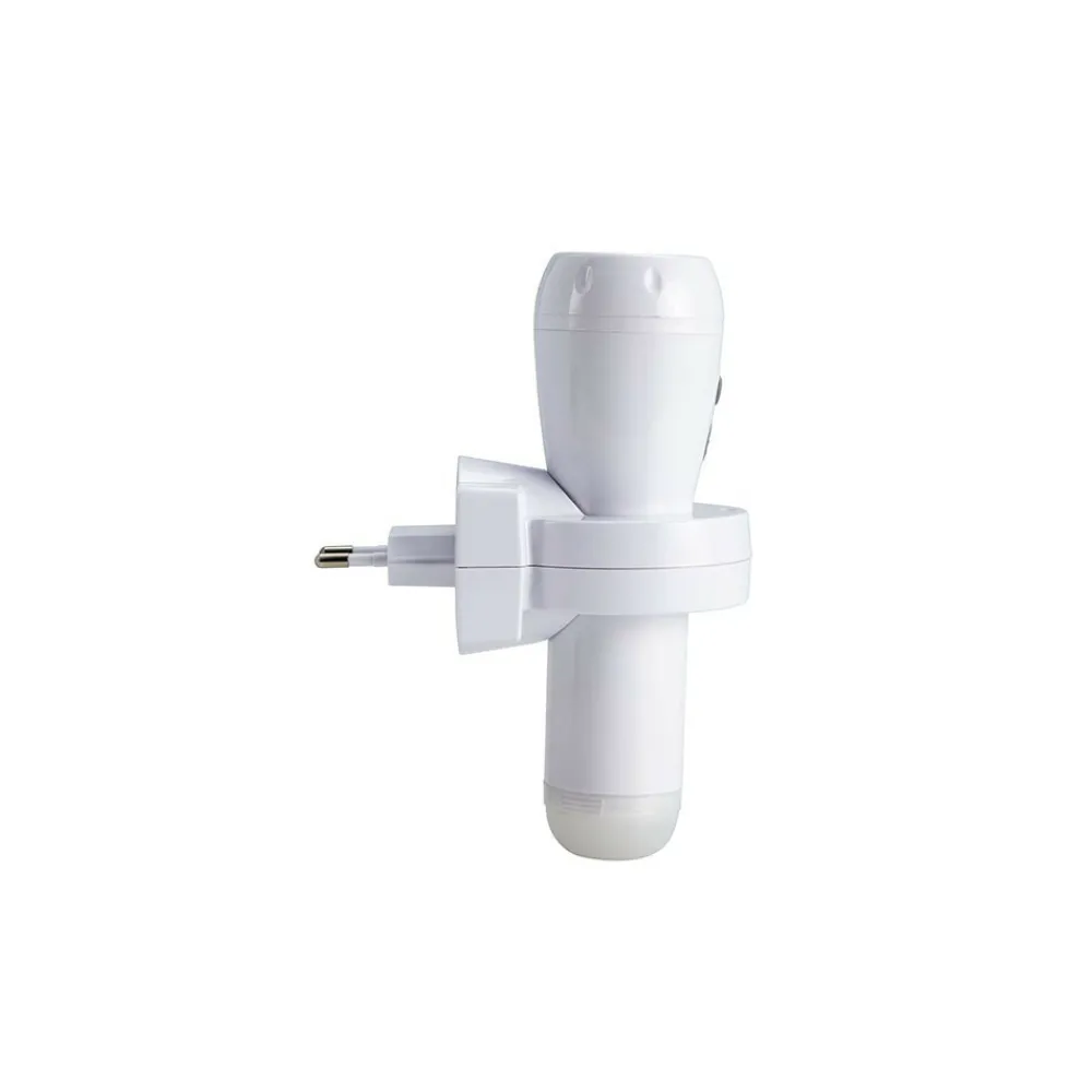 Thuis & Onderweg<Alecto ATL-110 - Oplaadbare LED zaklamp / automatisch LED nachtlampje Wit