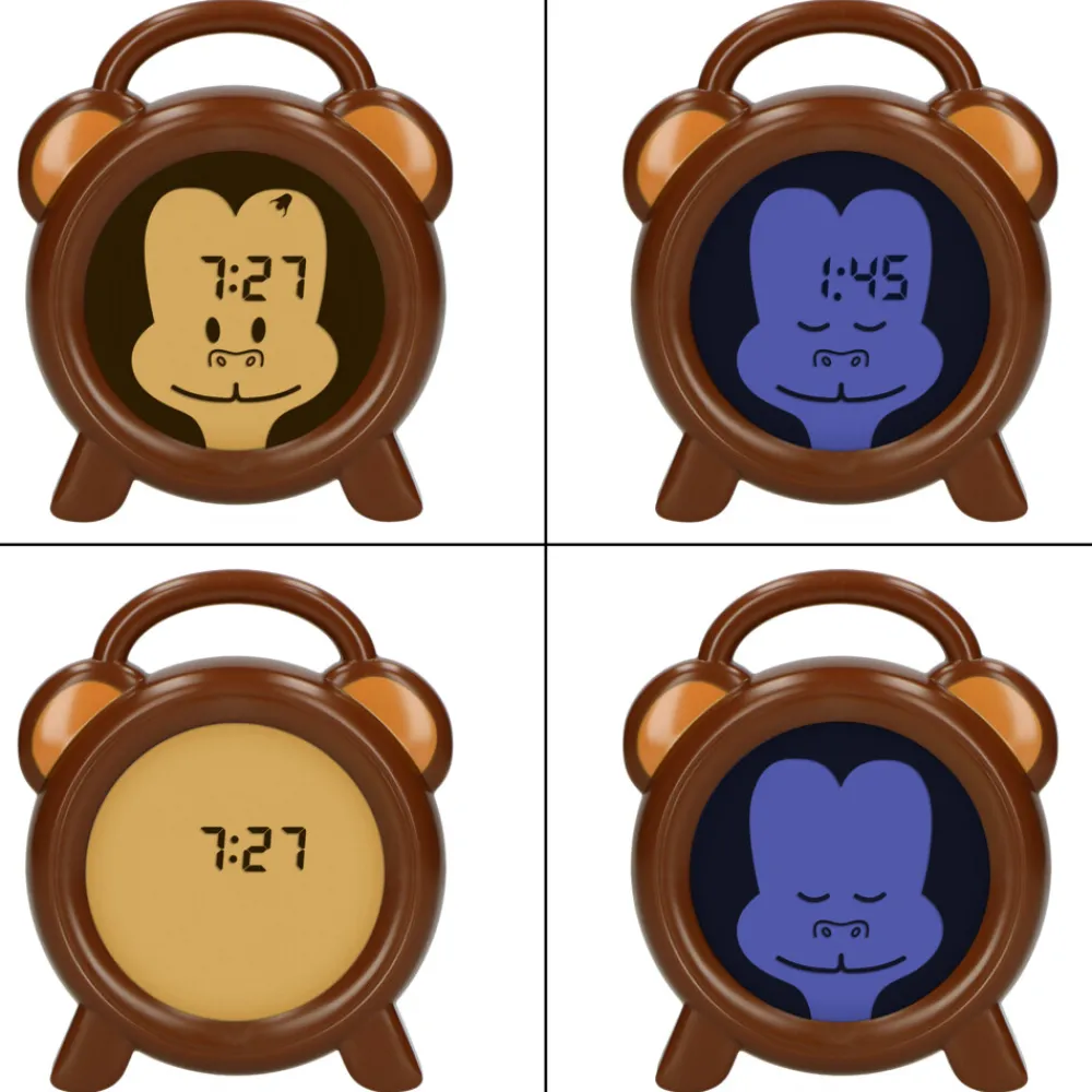 Thuis & Onderweg<Alecto BC-100 Slaaptrainer-Nachtlamp-Wekker Aap