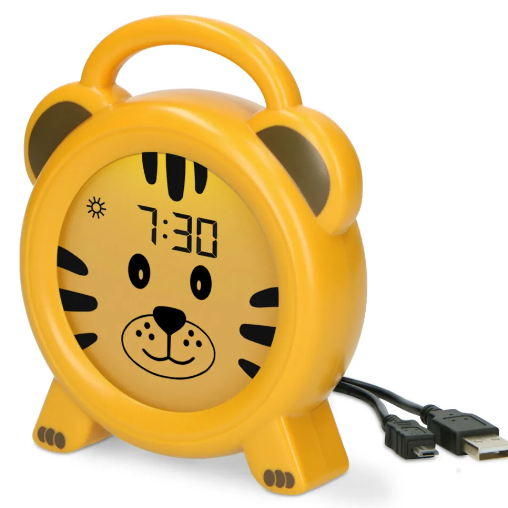 Thuis & Onderweg<Alecto BC100TIGER Slaaptrainer Nachtlampje en Wekker