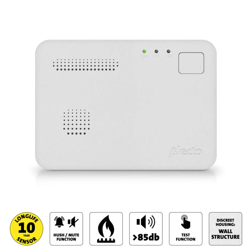 COA1910 Koolmonoxidemelder^Alecto Hot