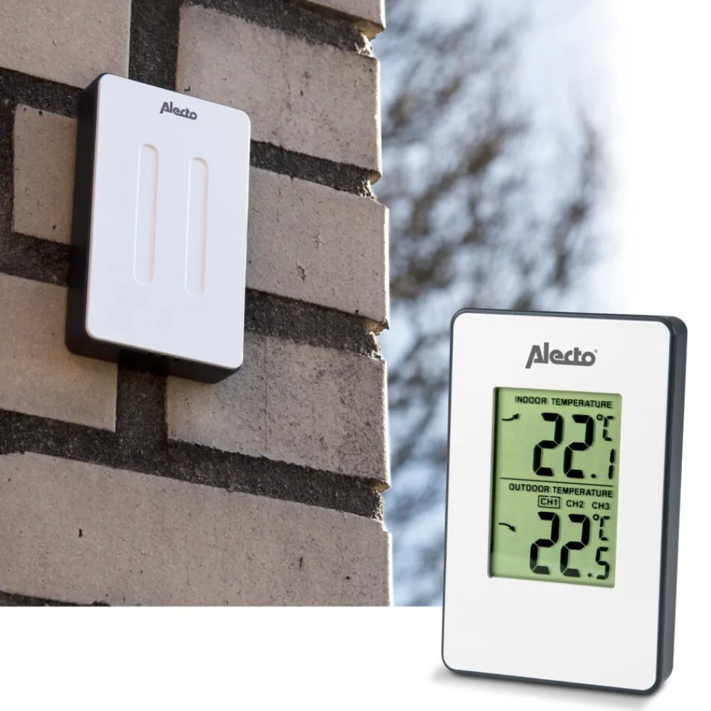 Best WS-1050 Weerstation Met Draadloze Buitensensor Wit Thuis & Onderweg