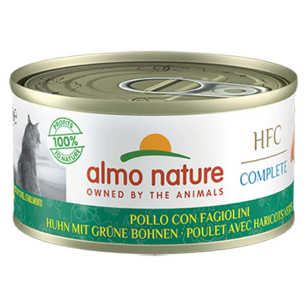 HFC Complete Graanvrij Kattenvoer Nat Kip & Groene Bonen 70 gr^Almo Nature