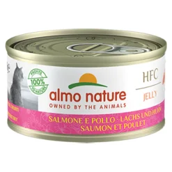 HFC Jelly Kattenvoer Nat Zalm & Kip 70 gr^Almo Nature Clearance