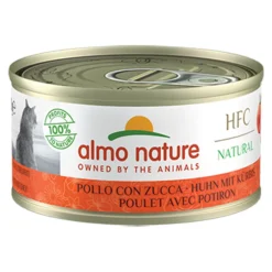 Hot HFC Natural Kattenvoer Nat Blikje Kip & Pompoen 70 gr Kattenvoer
