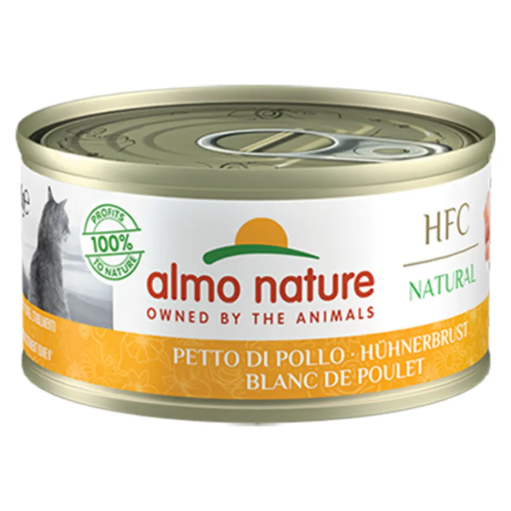 HFC Natural Kattenvoer Nat Blikje Kipfilet 70 gr^Almo Nature New
