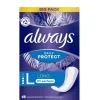 Daily Protect Inlegkruisjes Long 0% Perfume 48 stuks^Always