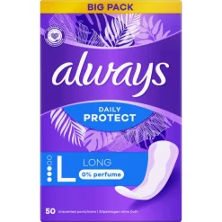 Inlegkruisjes Dailies Extra Protect Large 50 stuks^Always New