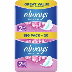 Intiemhygiëne<Always Maandverband Sensitive Long 20 stuks