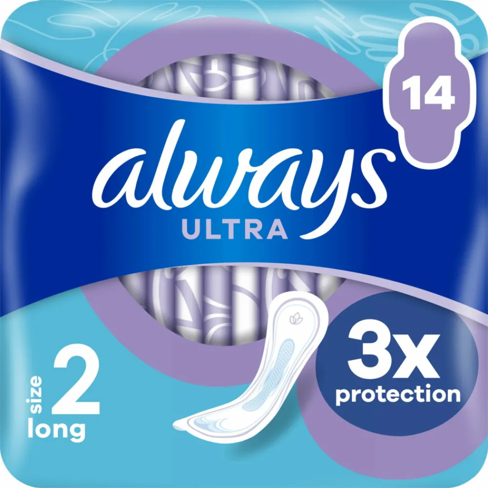 Maandverband Ultra Long 14 stuks^Always Hot