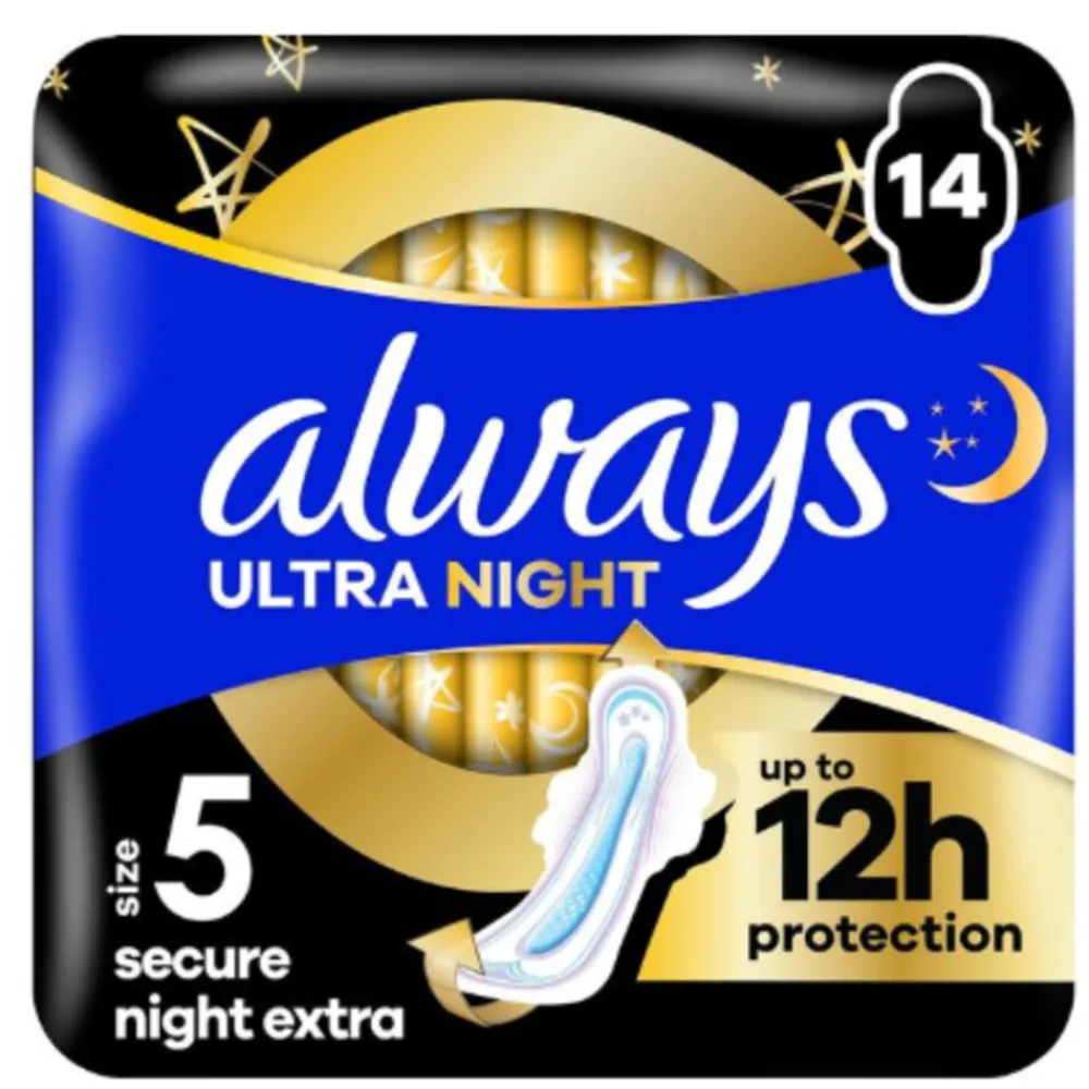Intiemhygiëne<Always Maandverband Ultra Secure Night Extra 14 stuks