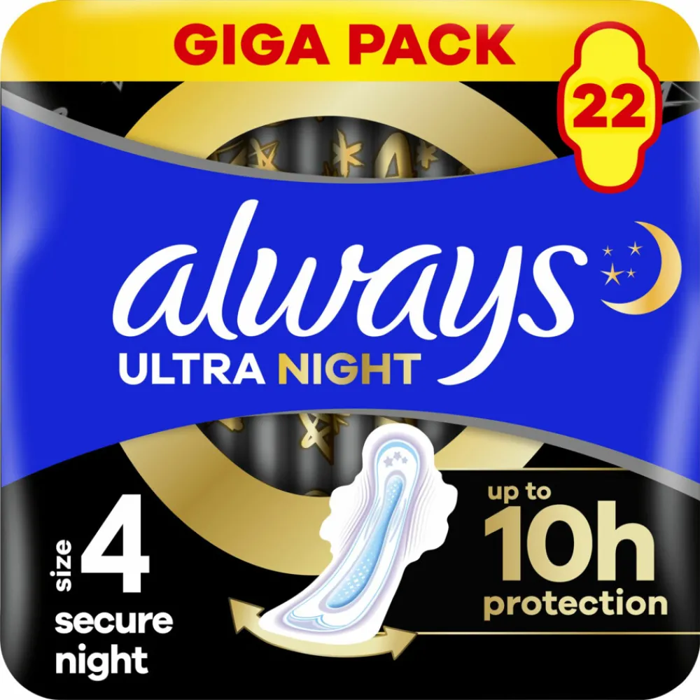 Intiemhygiëne<Always Maandverband Ultra Secure Night 22 stuks