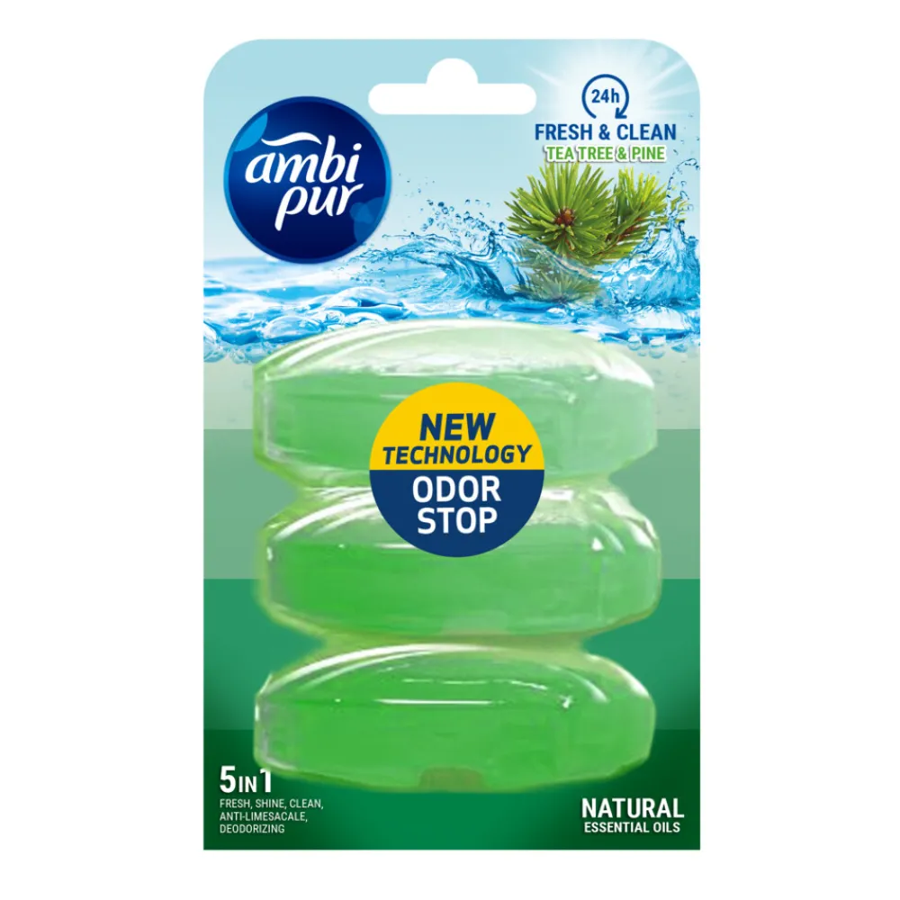 Discount Toiletblok Navulling Tea Tree & Dennen 3 stuk Toiletartikelen