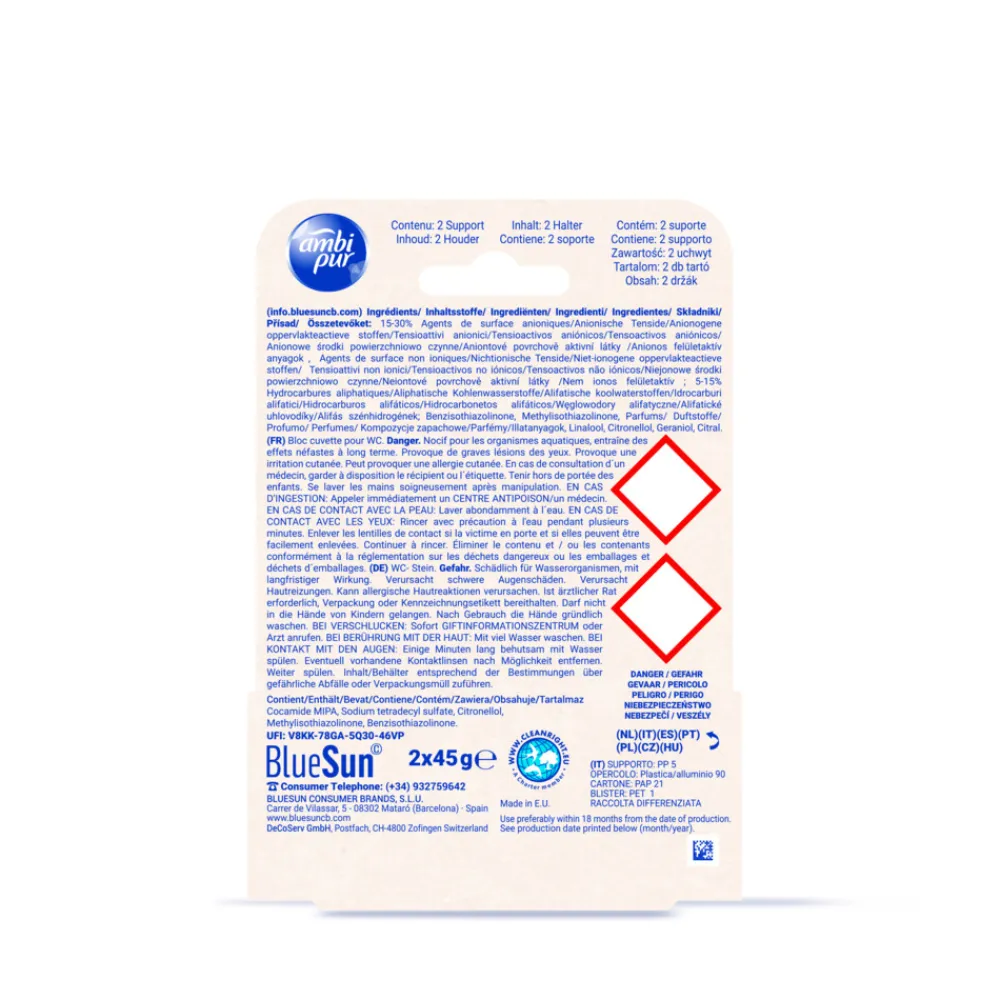 Toiletblok Roos & Lelie 2 stuks^Ambi Pur Best