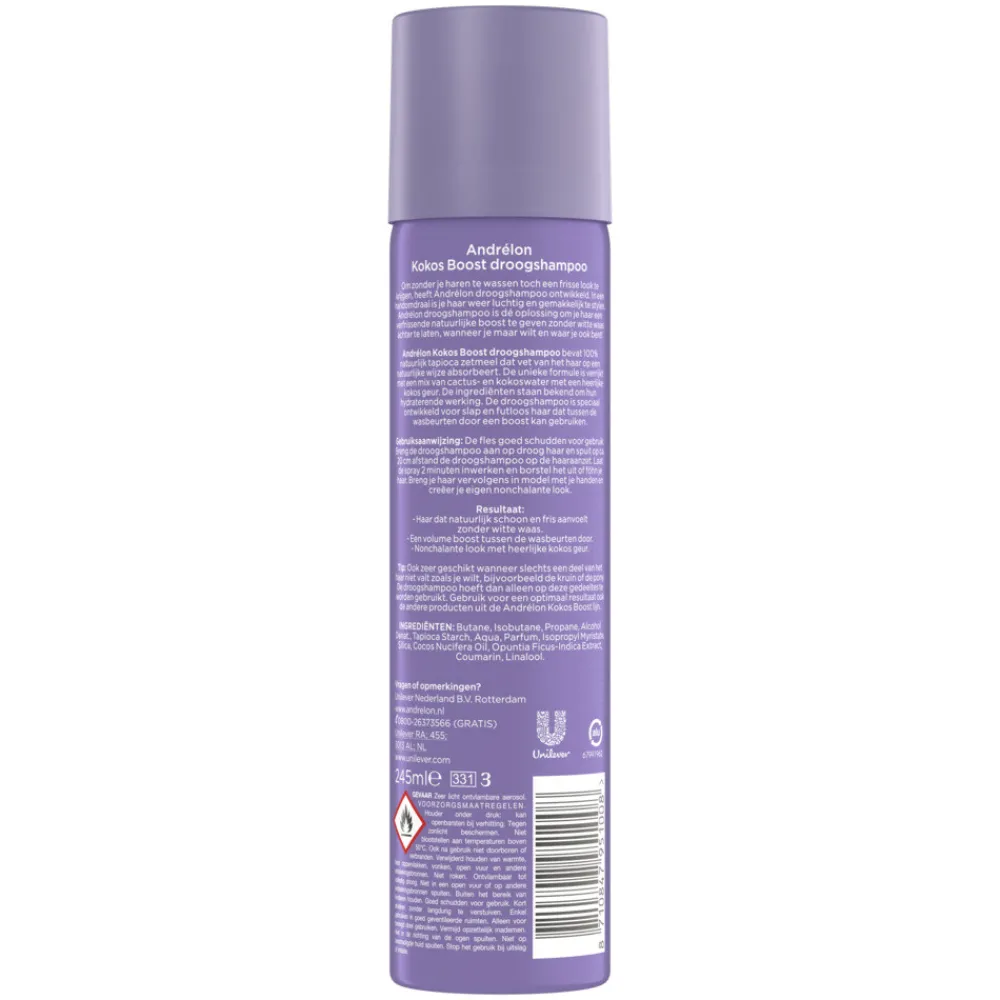 Shampoo<Andrélon Droogshampoo Kokos Boost 245 ml
