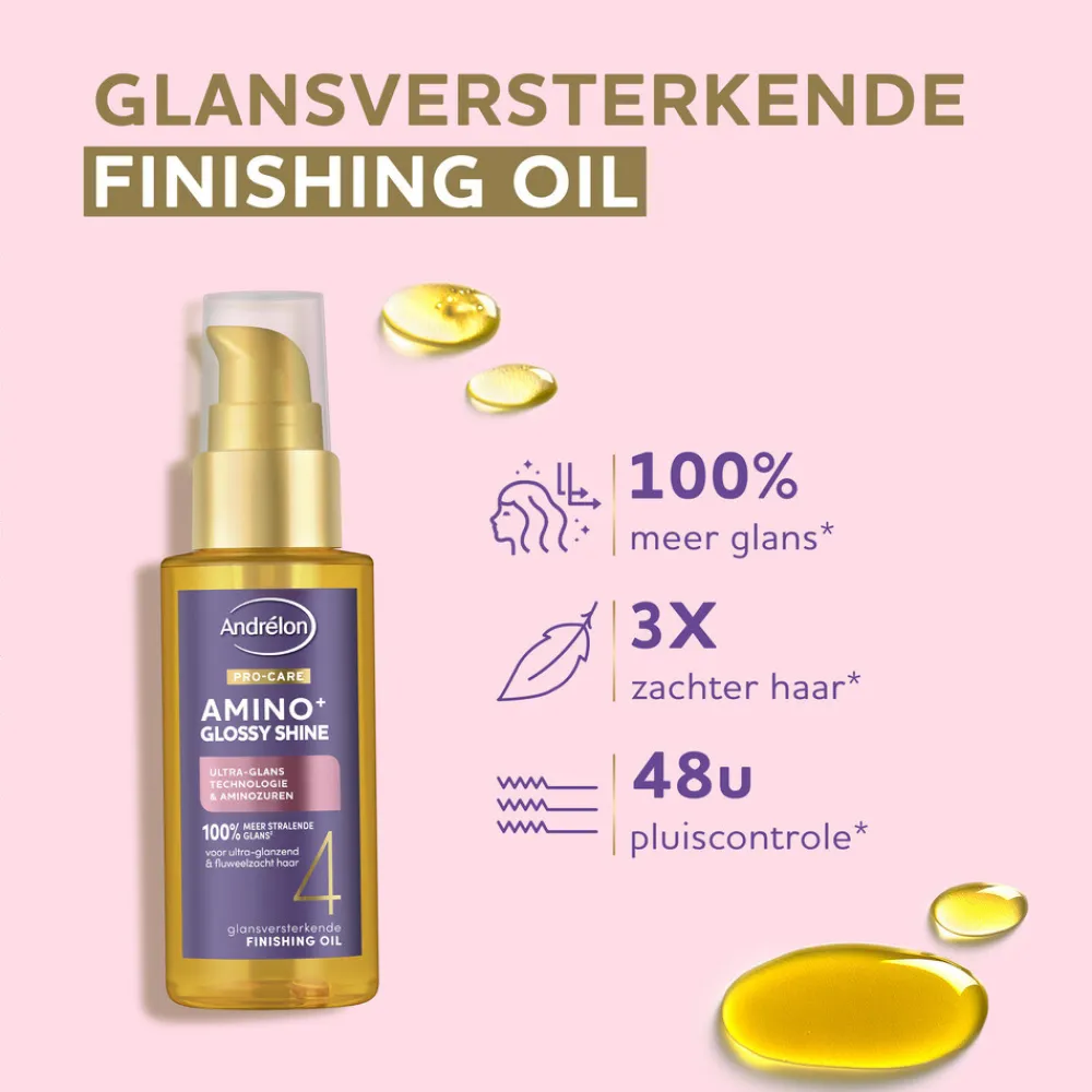 Haarverzorging<Andrélon Pro-Care Haarolie Amino+ Glossy Shine 50 ml