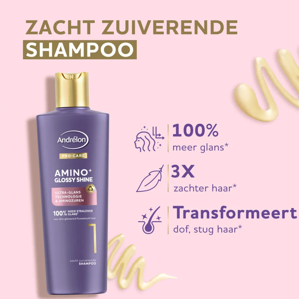 Pro-Care Shampoo Amino+ Glossy Shine 250 ml^Andrélon