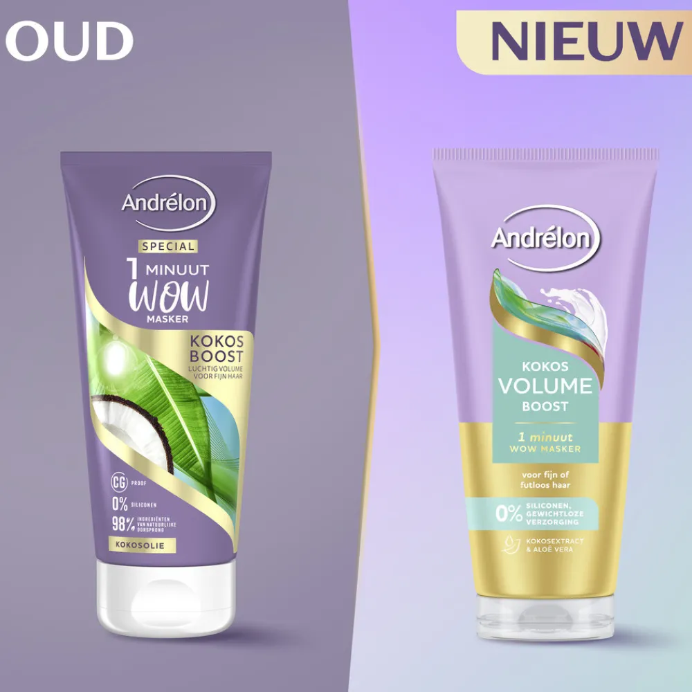 WOW Masker Kokos Volume Boost 180 ml^Andrélon Discount