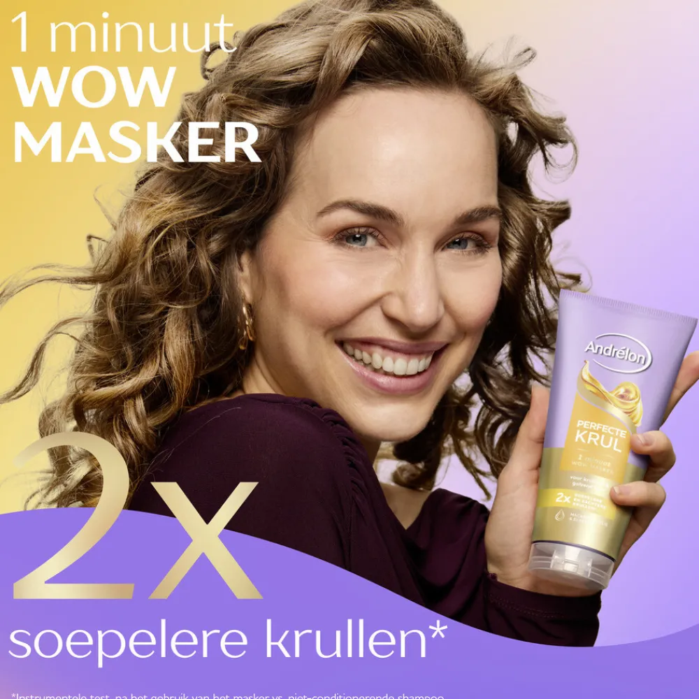 Haarmasker<Andrélon WOW Masker Perfecte Krul 180 ml