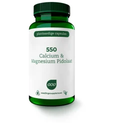 550 Calcium & Magnesium Pidolaat 90 vegacapsules^AOV Online