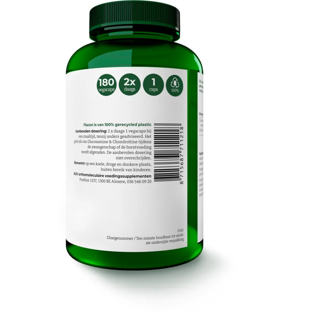 Outlet 1121 Glucosamine & Chondroitine 180 capsules Speciale Bestanddelen