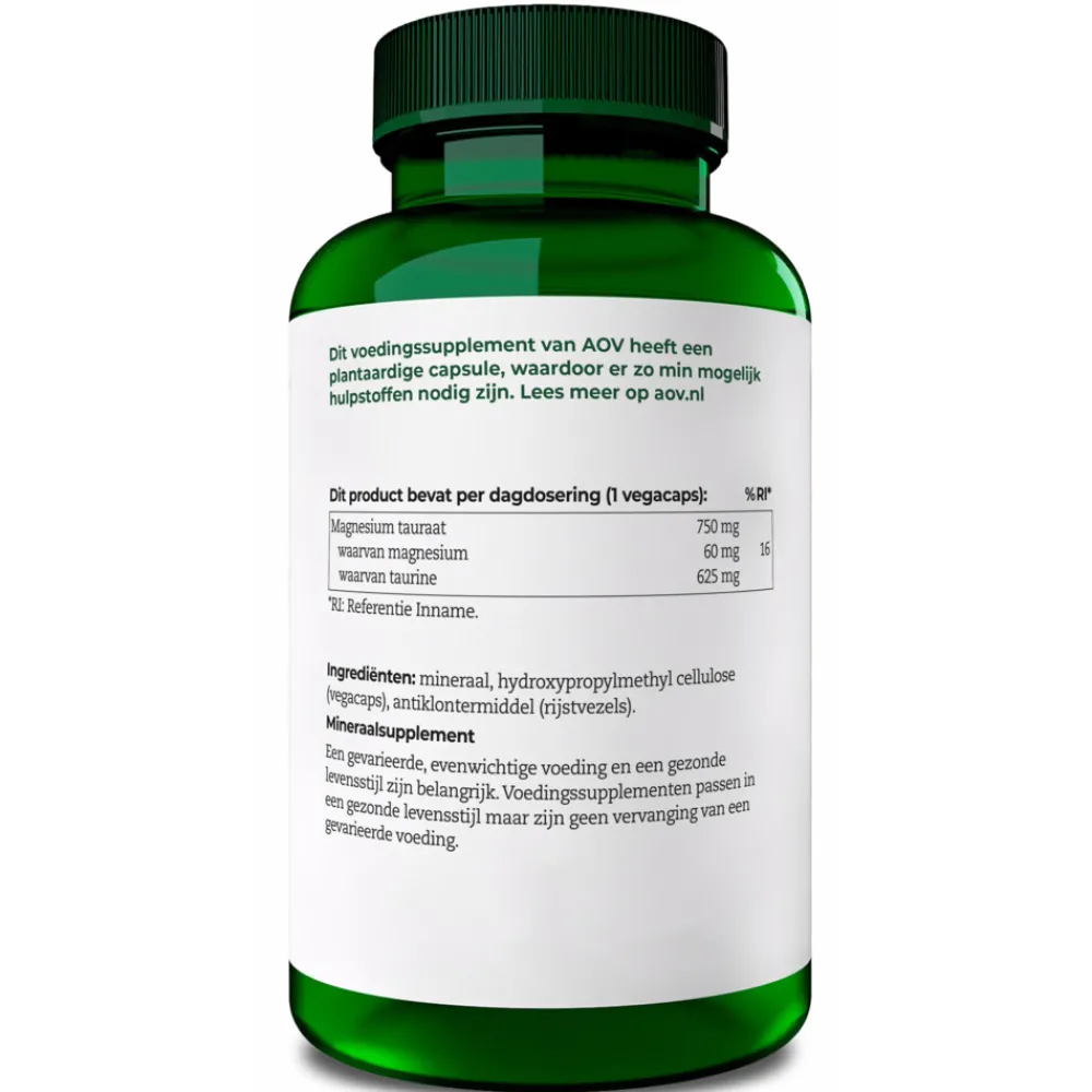 Mineralen<AOV Magnesium Tauraat 517 90 capsules