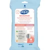 Zelfzorg|Bad & Douche<Aqua Washandjes Sensitive 12 stuks