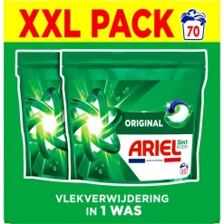 Outlet 3in1 Wasmiddel Pods Original 70 stuks Wasmiddel