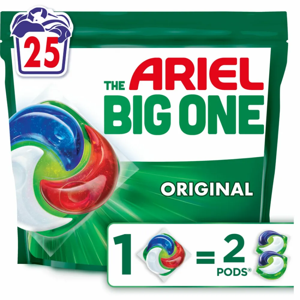 Wasmiddel<Ariel 3in1 Wasmiddel Pods The Big One Original 25 stuks