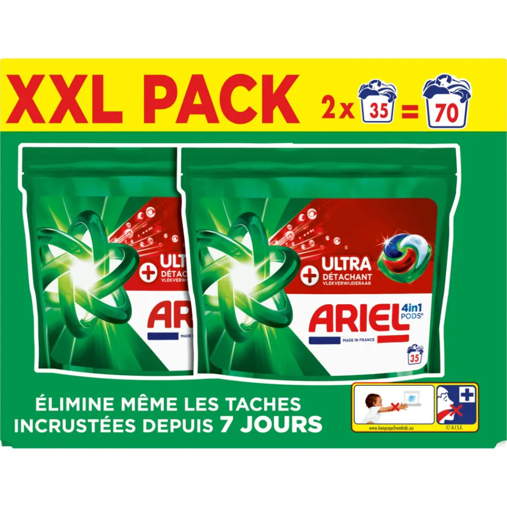 Sale 4in1 Wasmiddel Pods Ultra Vlekverwijderaar 70 stuks Wasmiddel