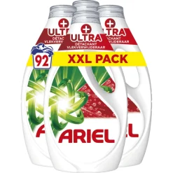 Wasmiddel<Ariel Vloeibaar Wasmiddel + Ultra Vlekverwijderaar 92 Wasbeurten 4140 ml