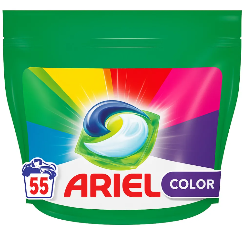 Wasmiddel 3in1 Pods Color 55 stuks^Ariel Best