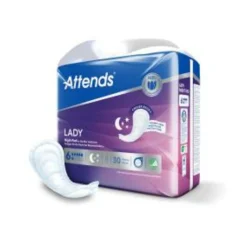 Incontinentie<Attends Lady Night Pads 30 stuks