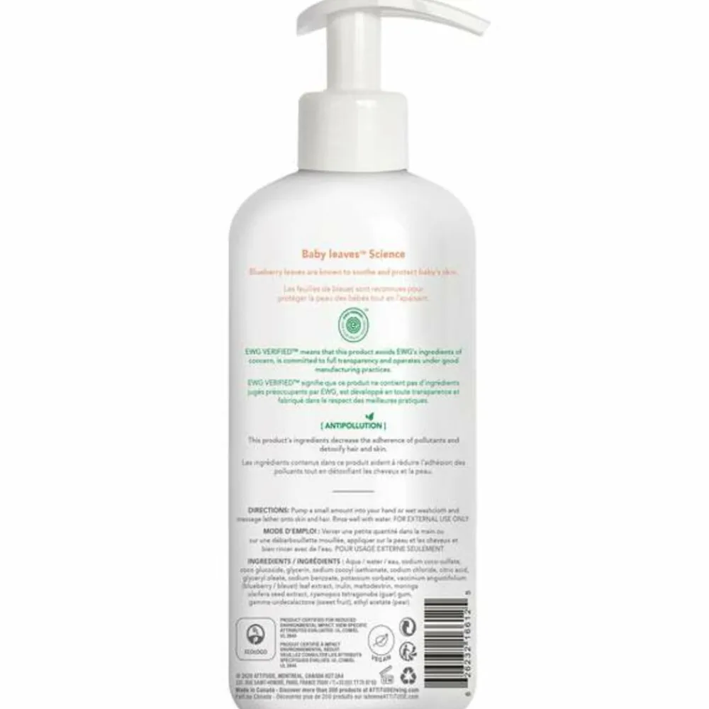 Baby Leaves 2-in-1 Hair and Body Wash Pear Nectar 473 ml^Attitude Outlet