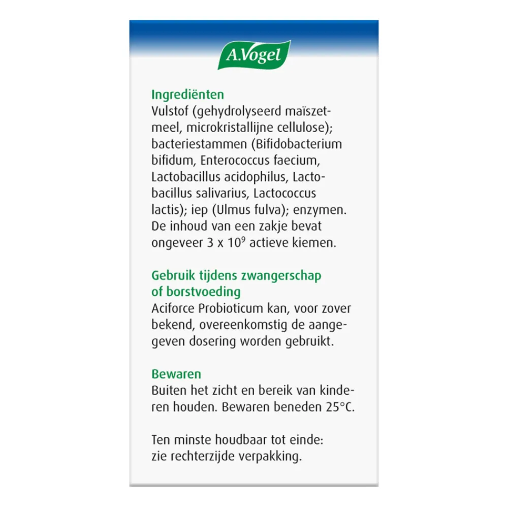 Online Aciforce Probioticum 7 sachets Speciale Bestanddelen