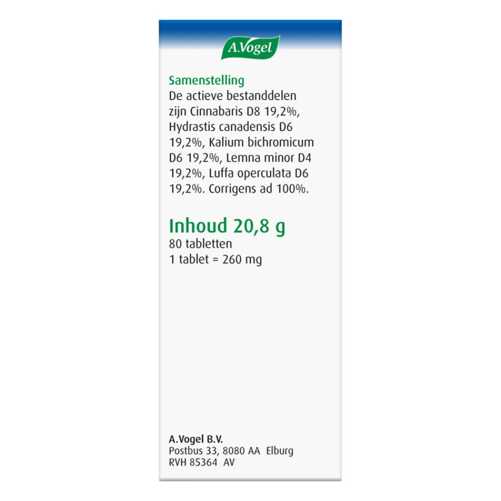 Homeopathische Geneesmiddelen Complex<A.Vogel Cinuforce 80 tabletten