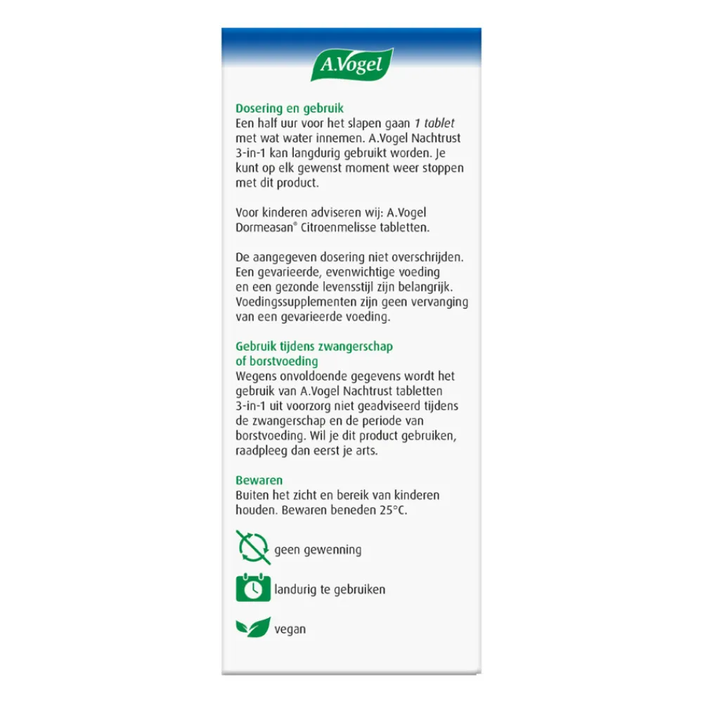 Online Dormeasan Nachtrust 3 In 1 30 tabletten Rustgevend & Slapen