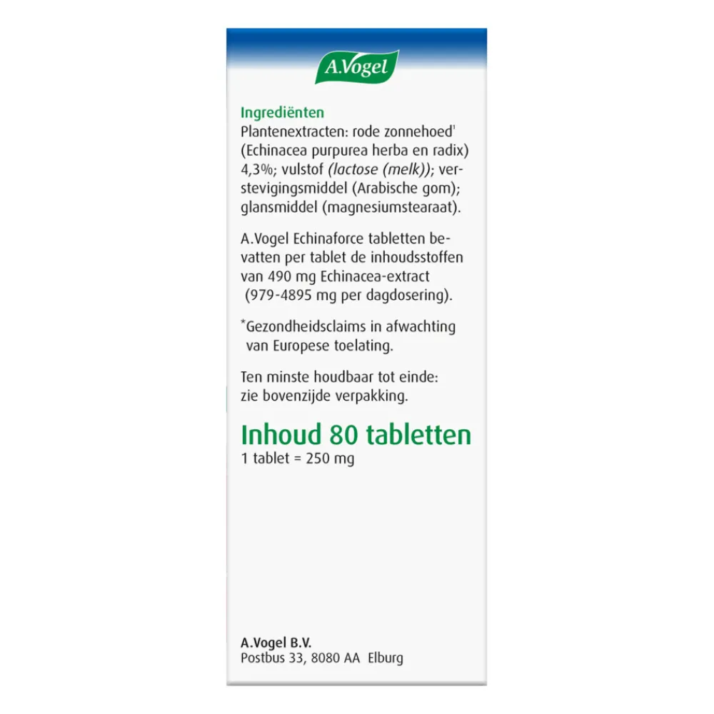 Echinaforce Weerstand 80 tabletten^A.Vogel Online