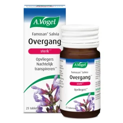 Voor Vrouw Of Man<A.Vogel Famosan Salvia Overgang Sterk** 25 tabletten