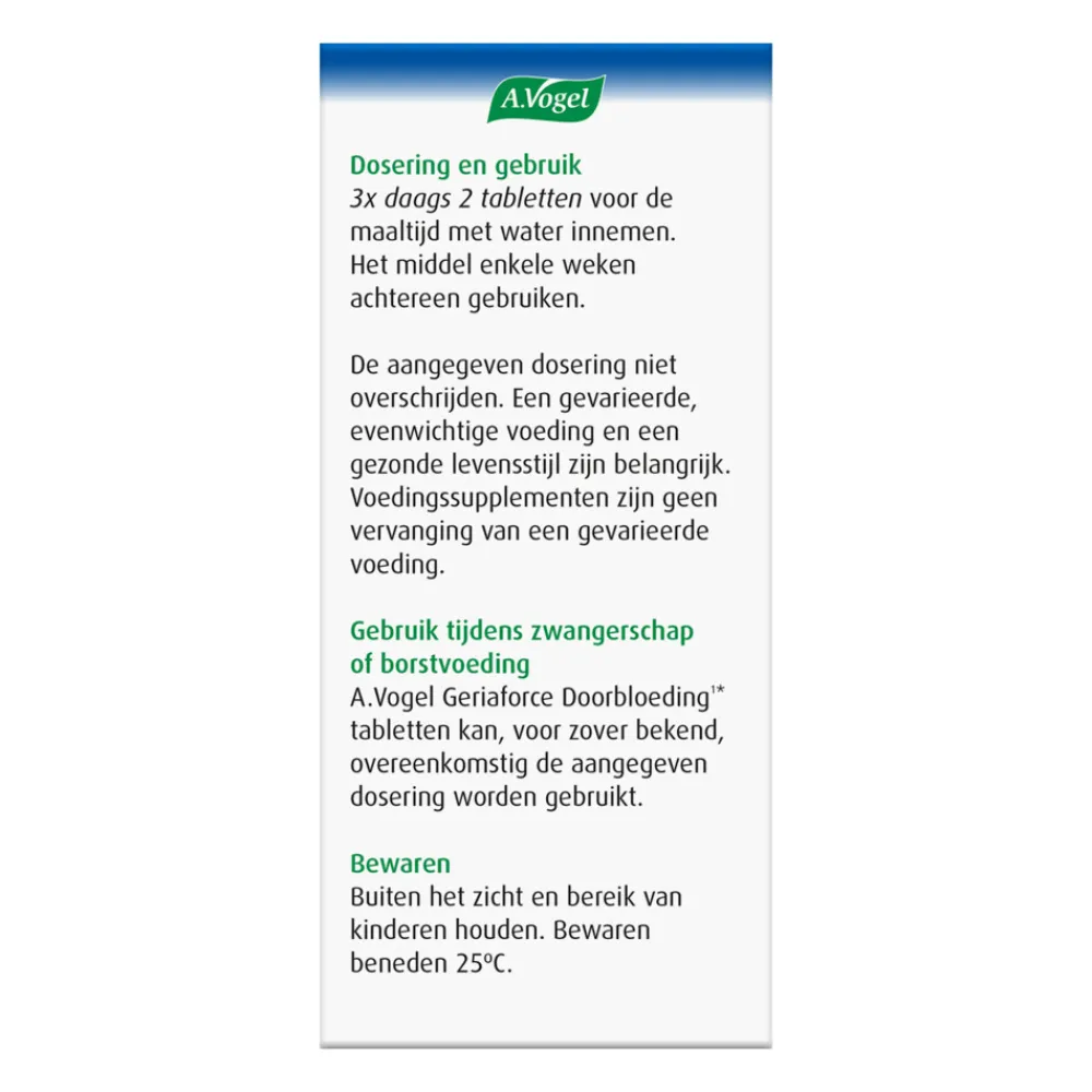 Geriaforce Doorbloeding 200 tabletten^A.Vogel Outlet