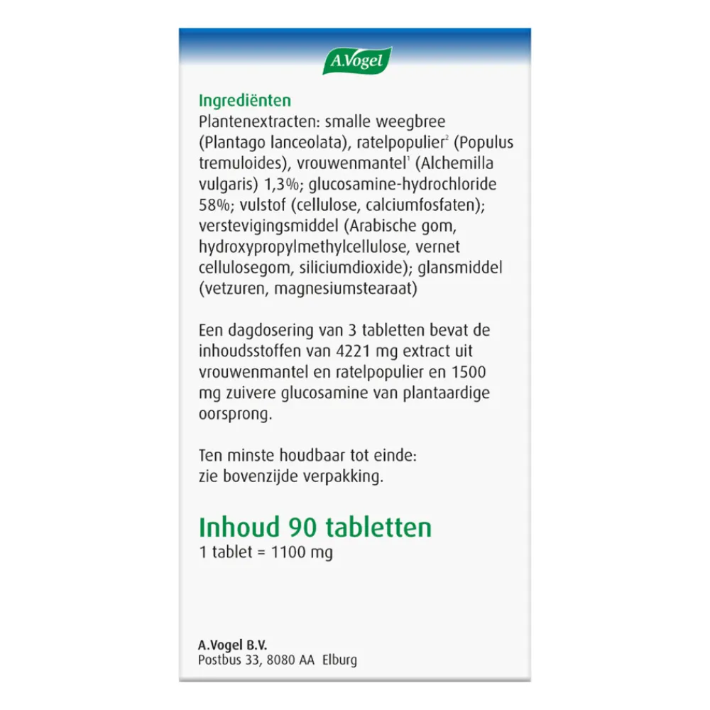 New Glucosamine + Alchemilla 90 tabletten Speciale Bestanddelen