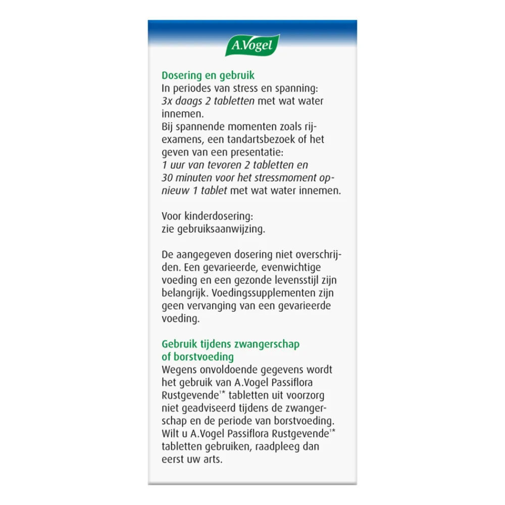Passiflora Rustgevend 200 tabletten^A.Vogel Clearance