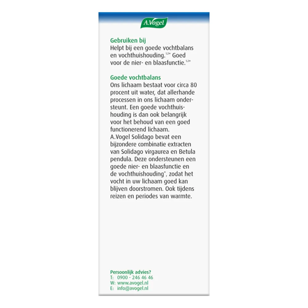 Vitaminen & Supplementen|Organen<A.Vogel Solidago Vochthuishouding 100 ml